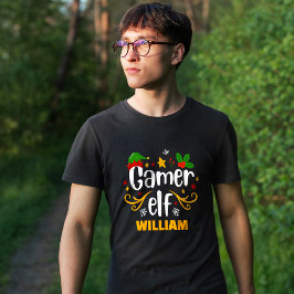 タイポグラフィー ゲーマー エルフ ファン ファミリー マッチング Tシャツ