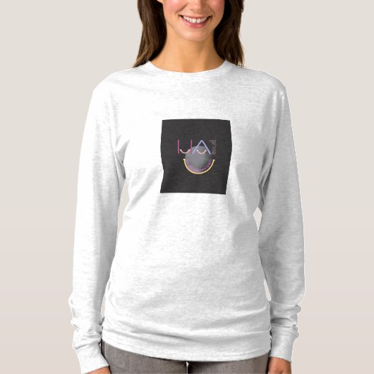 タイポグラフィー_6_ハハハッピーDay_1 Tシャツ (正面)