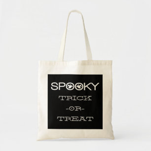 タイポグラフィ不気味ハロウィーンバッグ トートバッグ