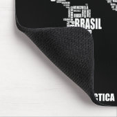 タイポグラフィ世界地図 マウスパッド (コーナー)