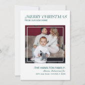 タイポグラフィ休暇引越し発表写真 シーズンカード (正面)