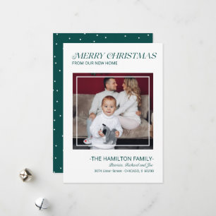 タイポグラフィ休暇引越し発表写真 シーズンカード