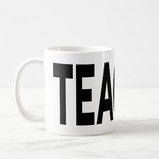 タイポグラフィ先生 教育者感謝ギフト コーヒーマグカップ (左)