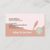 タイポグラフィ公証人公債署名業者 名刺 (裏面)