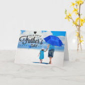 タイポグラフィ写真テンプレートハッピーファーザーズデイカード カード (黄色い花)