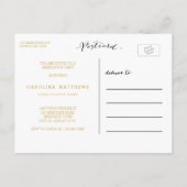 タイポグラフィ写真2016卒業パーティー招待状 インビテーションポストカード (裏面)