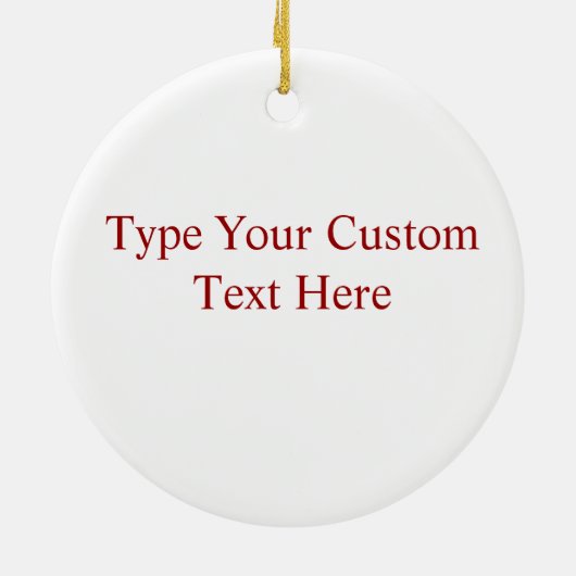 タイポグラフィ動揺してックオーナメント セラミックオーナメント (裏面)