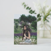 タイポグラフィ卒業党 | 写真の日付を保存 案内ポストカード (スタンド正面)