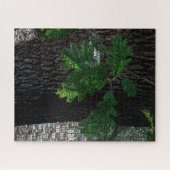 タイポグラフィ埋め込みワードクラウドツリー離れと樹皮 ジグソーパズル (横)