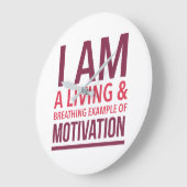 タイポグラフィ壁時計 ラージ壁時計 (傾斜)