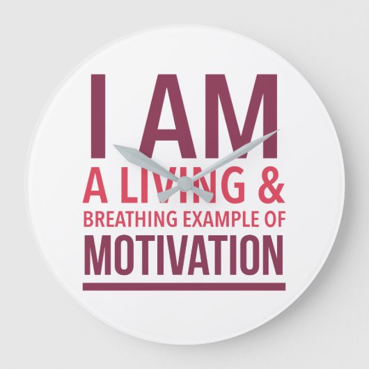 タイポグラフィ壁時計 ラージ壁時計 (正面)