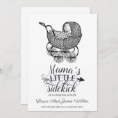 タイポグラフィ妊娠告知 案内状 (正面/裏面)