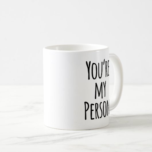 タイポグラフィ引用文あなたは自分の友人 コーヒーマグカップ (正面右)