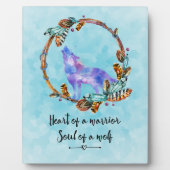 タイポグラフィ引用文ワイルドウルフインアボホリース フォトプラーク (正面)