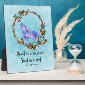 タイポグラフィ引用文ワイルドウルフインアボホリース フォトプラーク (側面)