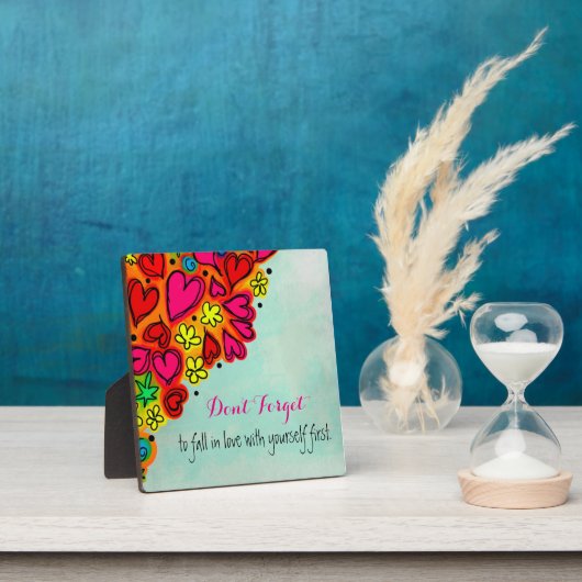 タイポグラフィ引用文 – 愛忘れで秋してはいけない… フォトプラーク (インサイチュ)