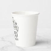 タイポグラフィ応援とビアーズエイジ誕生日 紙コップ (左)