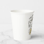 タイポグラフィ応援とビアーズエイジ誕生日 紙コップ (右)