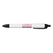 タイポグラフィ意欲を起こ自己ペン 黒ボールペン (ボトム)