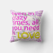 タイポグラフィ愛のインスピレーション クッション (裏面)