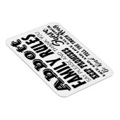 タイポグラフィ感動的引用文ライフファミリールール マグネット (右側)