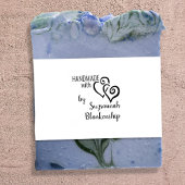 タイポグラフィ手作り名前をカスタムする2ハート ラバースタンプ