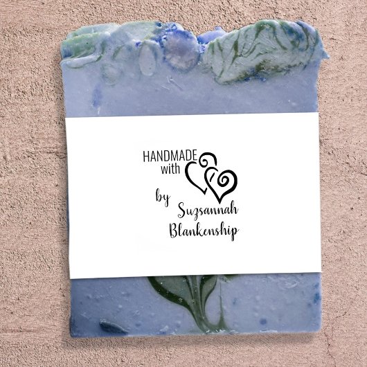 タイポグラフィ手作り名前をカスタムする2ハート ラバースタンプ