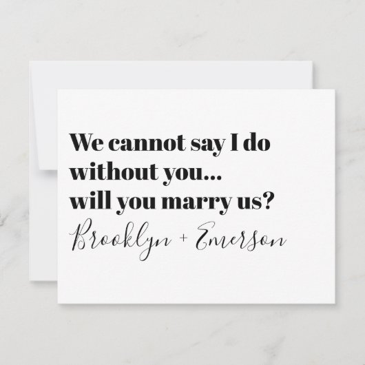 タイポグラフィ政府提案書の提出 招待状 (正面)