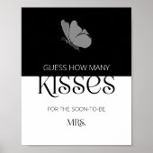 タイポグラフィ数を推測するキスブライダルゲーム ポスター (正面)