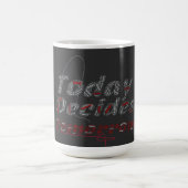 タイポグラフィ明日は今日から始まる コーヒーマグカップ (中央)