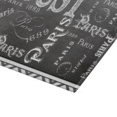 タイポグラフィ書道パリフランスエッフェルタワー カッティングボード (角)