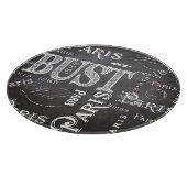 タイポグラフィ書道パリフランスエッフェルタワー カッティングボード (角)