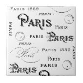 タイポグラフィ書道パリフランスエッフェルタワー タイル (正面)