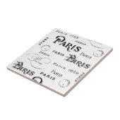 タイポグラフィ書道パリフランスエッフェルタワー タイル (側面)