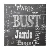 タイポグラフィ書道パリフランスエッフェルタワー タイル (正面)