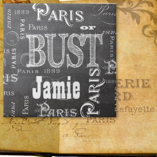 タイポグラフィ書道パリフランスエッフェルタワー タイル