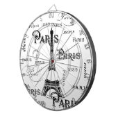 タイポグラフィ書道パリフランスエッフェルタワー ダーツボード (正面右)