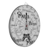 タイポグラフィ書道パリフランスエッフェルタワー ダーツボード (正面左)