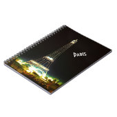 タイポグラフィ書道パリフランスエッフェルタワー ノートブック (左側)