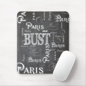 タイポグラフィ書道パリフランスエッフェルタワー マウスパッド (マウス)