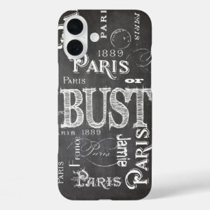タイポグラフィ書道パリフランスエッフェルタワー iPhone 16 PLUSケース