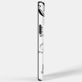 タイポグラフィ書道パリフランスエッフェルタワー Case-Mate iPhoneケース (裏面 / 右)