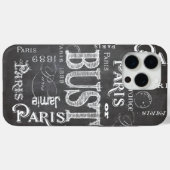 タイポグラフィ書道パリフランスエッフェルタワー Case-Mate iPhoneケース (裏面 (横))