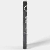タイポグラフィ書道パリフランスエッフェルタワー Case-Mate iPhoneケース (裏面 / 右)