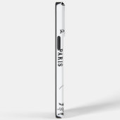 タイポグラフィ書道パリフランスエッフェルタワー Case-Mate iPhoneケース (裏面 / 右)