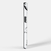 タイポグラフィ書道パリフランスエッフェルタワー Case-Mate iPhoneケース (裏面 / 右)