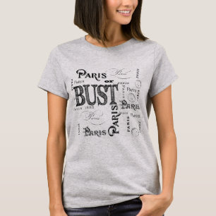 タイポグラフィ書道パリフランスエッフェルタワー Tシャツ