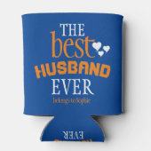 タイポグラフィ最高のザ夫エバー 缶クーラー (裏面)