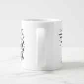 タイポグラフィ最高のパパ(World Unconditional Lov) ジャンボコーヒーマグカップ (裏面)