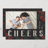 タイポグラフィ植物写真応援 シーズンカード (正面/裏面)